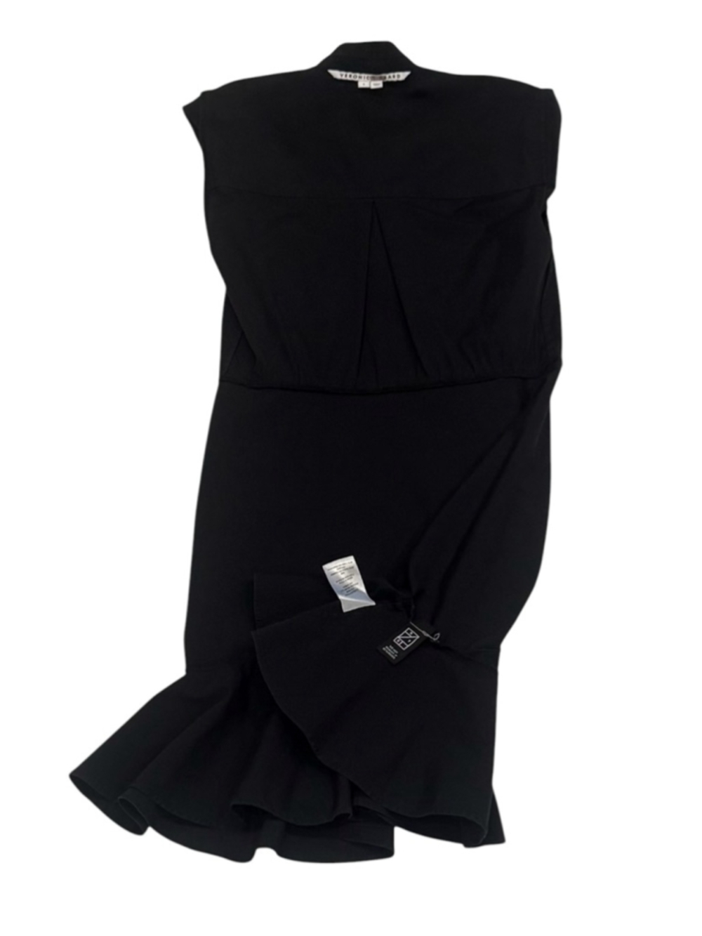 Veronica Beard Ruched Shirt Mini Dress with Ruffle Hem - Picture 5 of 8